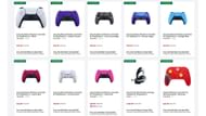 All available deals on controllers (Image via Sony)